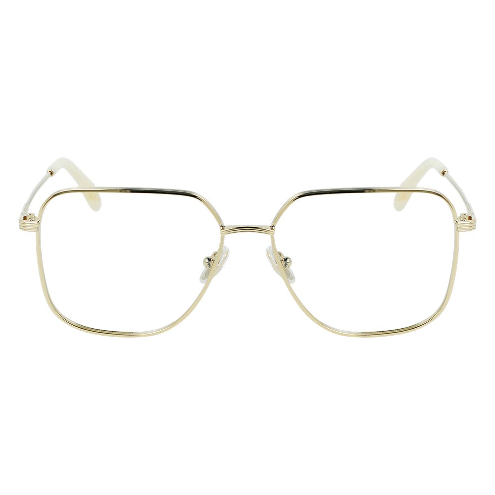 Victoria Beckham Gold Metal Square Glasses (Frames)