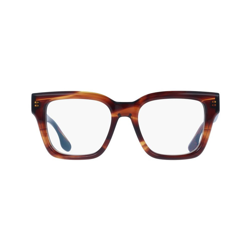 Victoria Beckham Brown Plastic Square Glasses Frames for Women