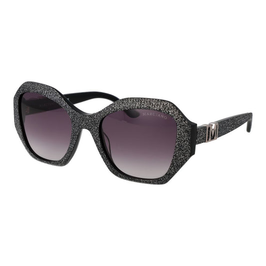 Marciano by Guess Black Plastic Butterfly Sunglasses