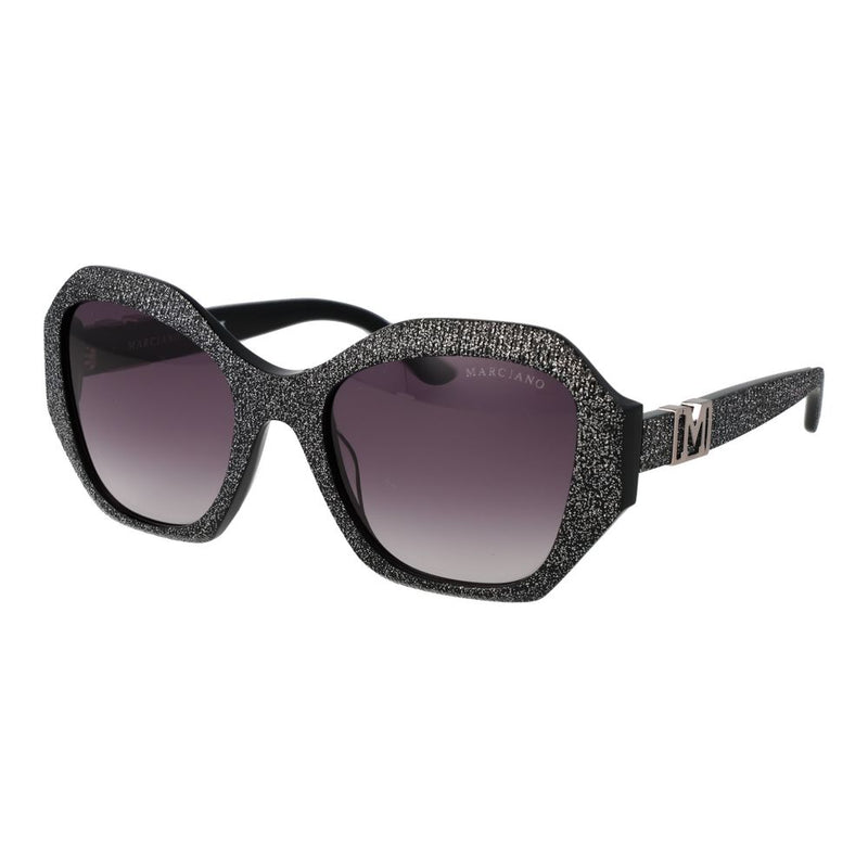 Marciano by Guess Black Plastic Butterfly Sunglasses