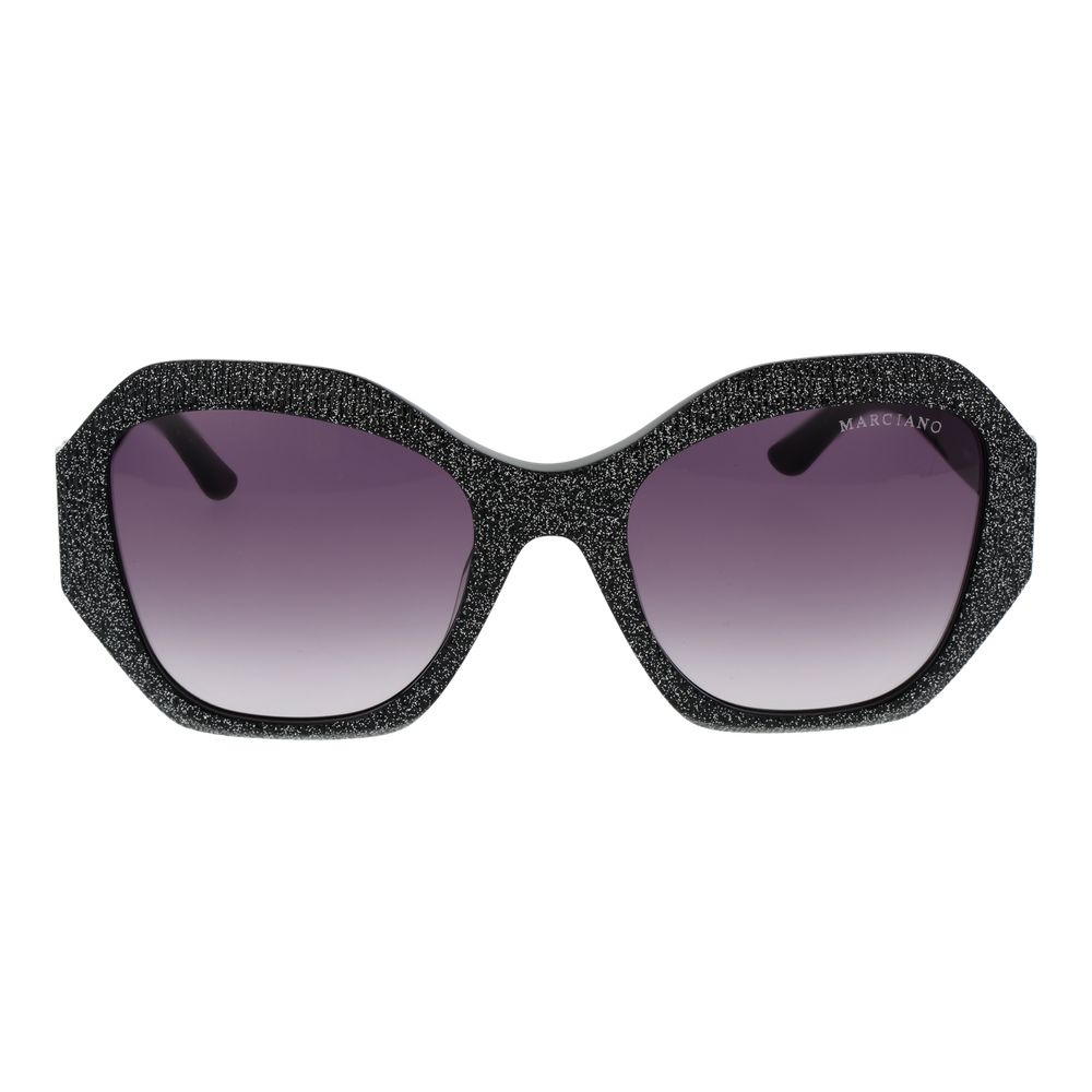 Marciano by Guess Black Plastic Butterfly Sunglasses