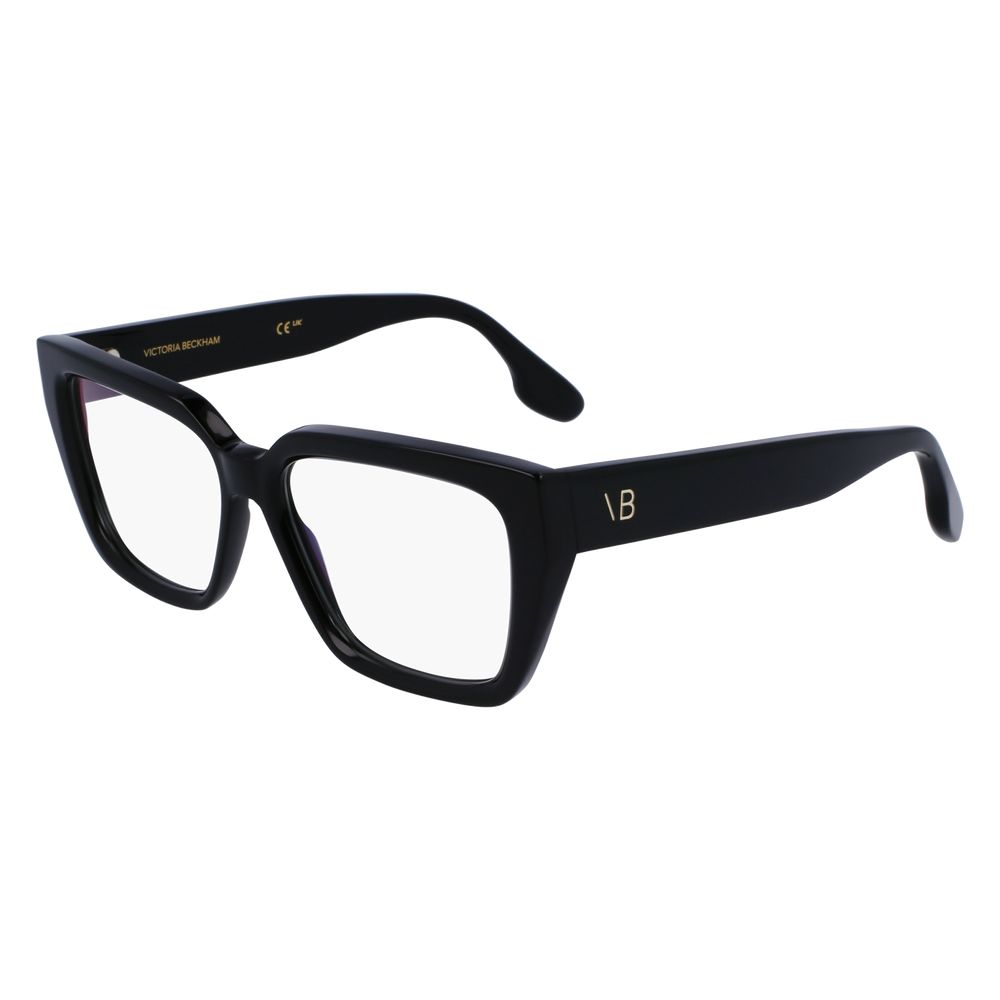 Victoria Beckham Black Plastic Square Glasses (Frames)