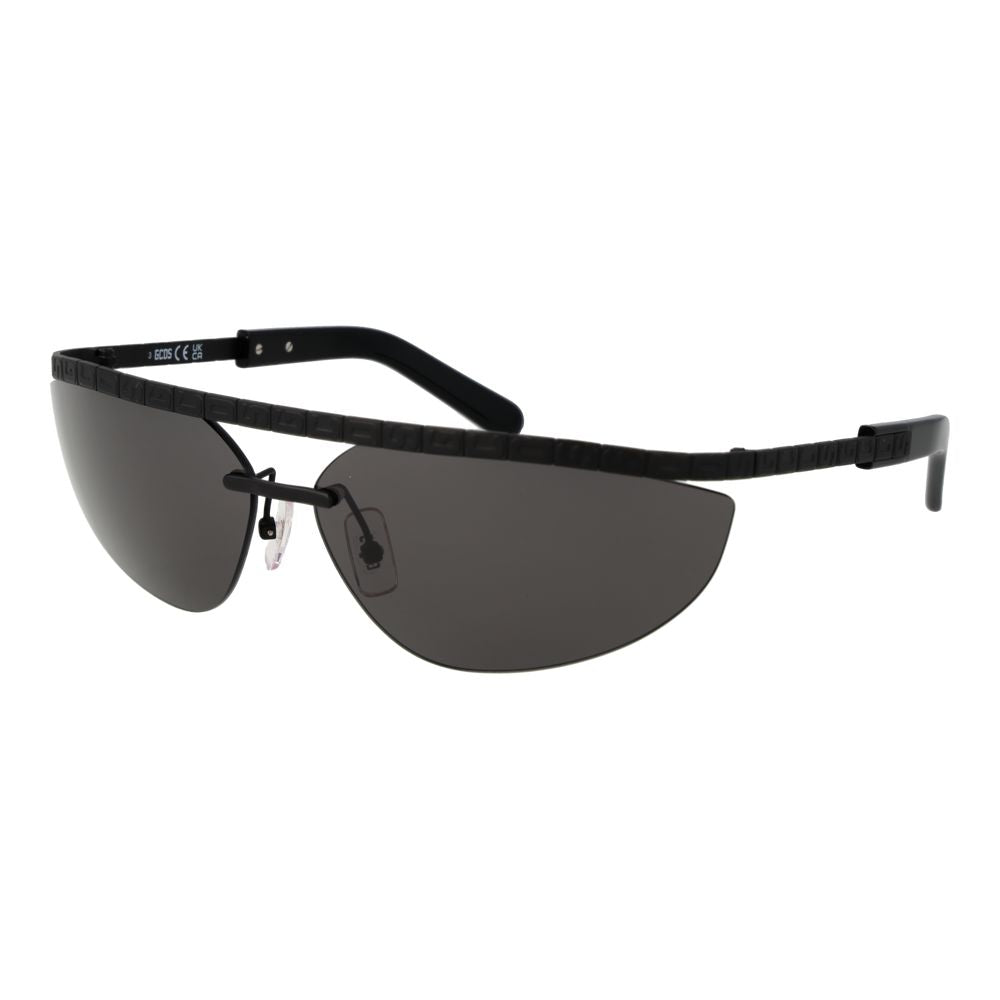 Lunettes de soleil en métal noir GCDS
