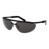Lunettes de soleil en métal noir GCDS