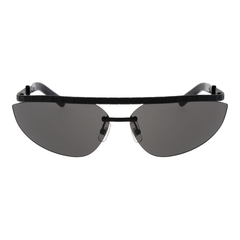 Lunettes de soleil en métal noir GCDS
