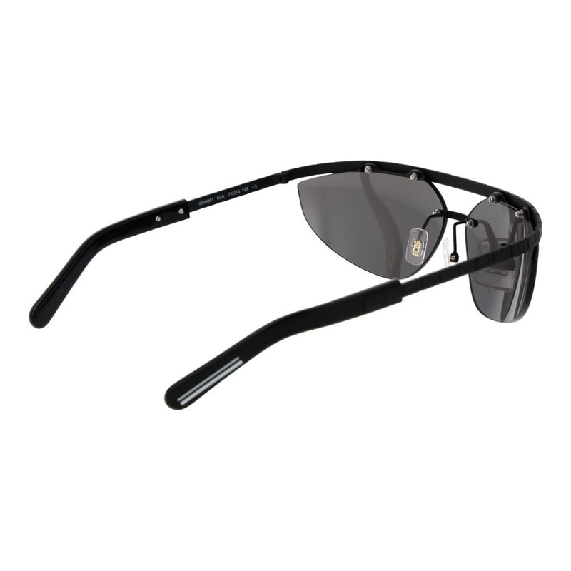 Lunettes de soleil en métal noir GCDS
