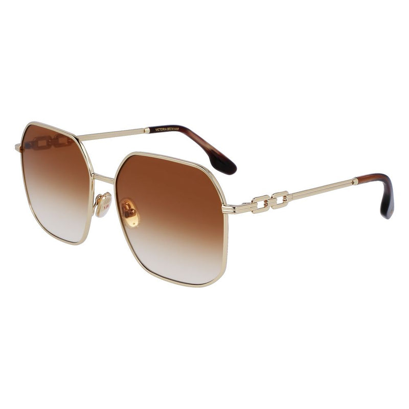 Lunettes de soleil en métal doré Victoria Beckham