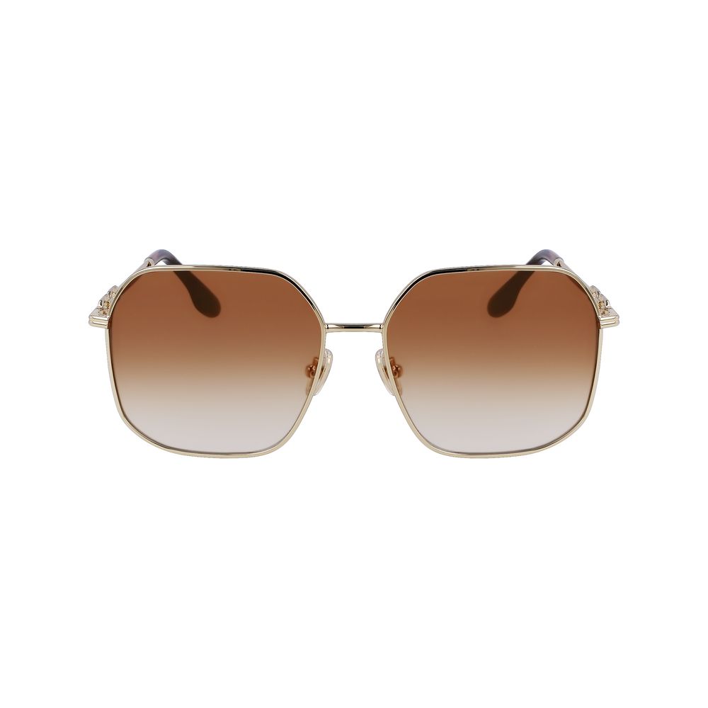 Lunettes de soleil en métal doré Victoria Beckham