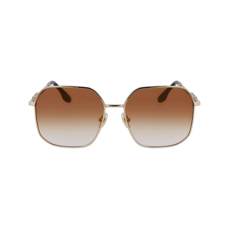 Lunettes de soleil en métal doré Victoria Beckham