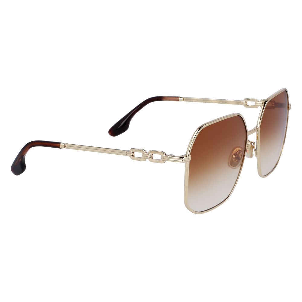 Lunettes de soleil en métal doré Victoria Beckham