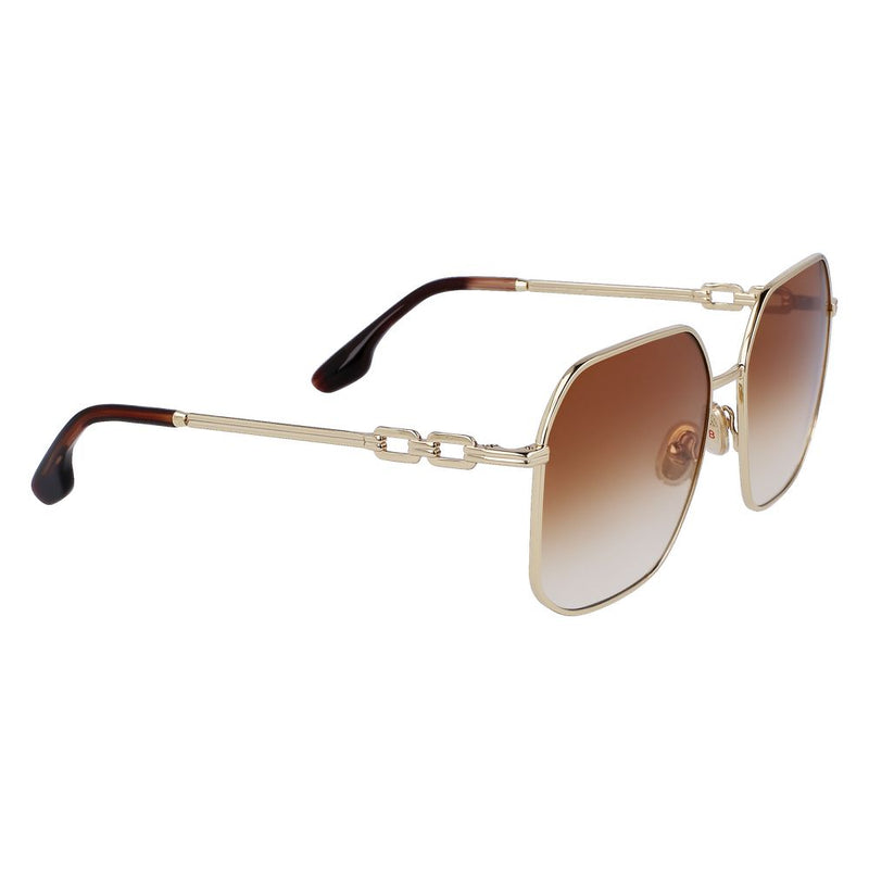 Lunettes de soleil en métal doré Victoria Beckham