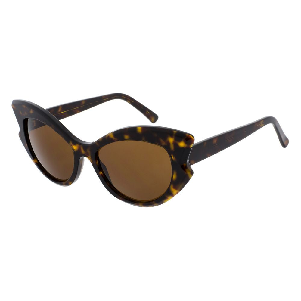 Andy Wolf Brown Acetate Cat Eye Sunglasses for Women