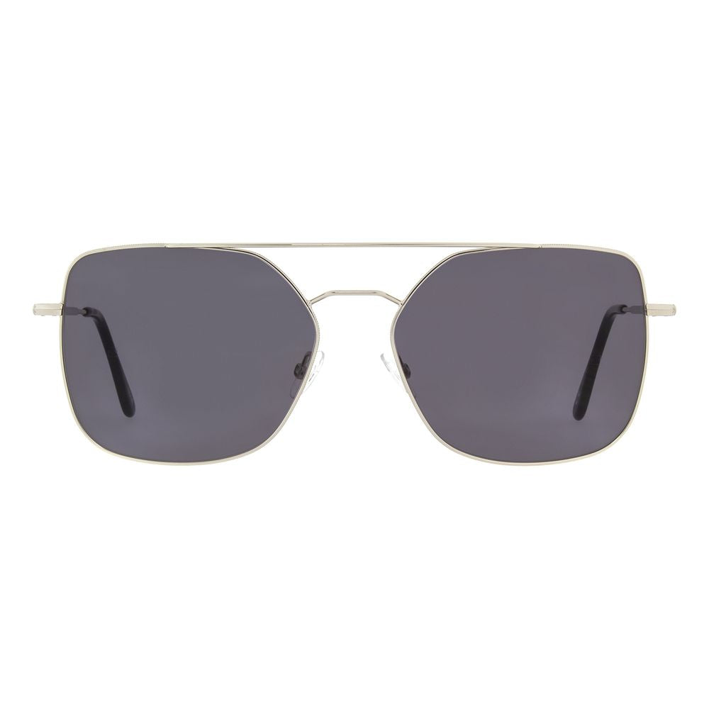 Lunettes de soleil en métal argenté Andy Wolf