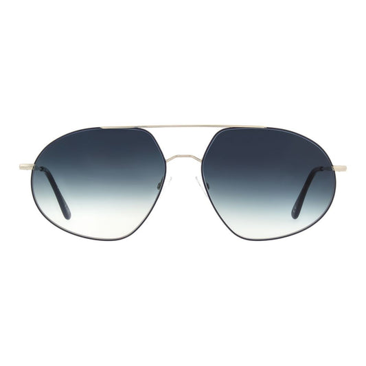 Andy Wolf Silver Metal Sunglasses - Stylish Aviator Design