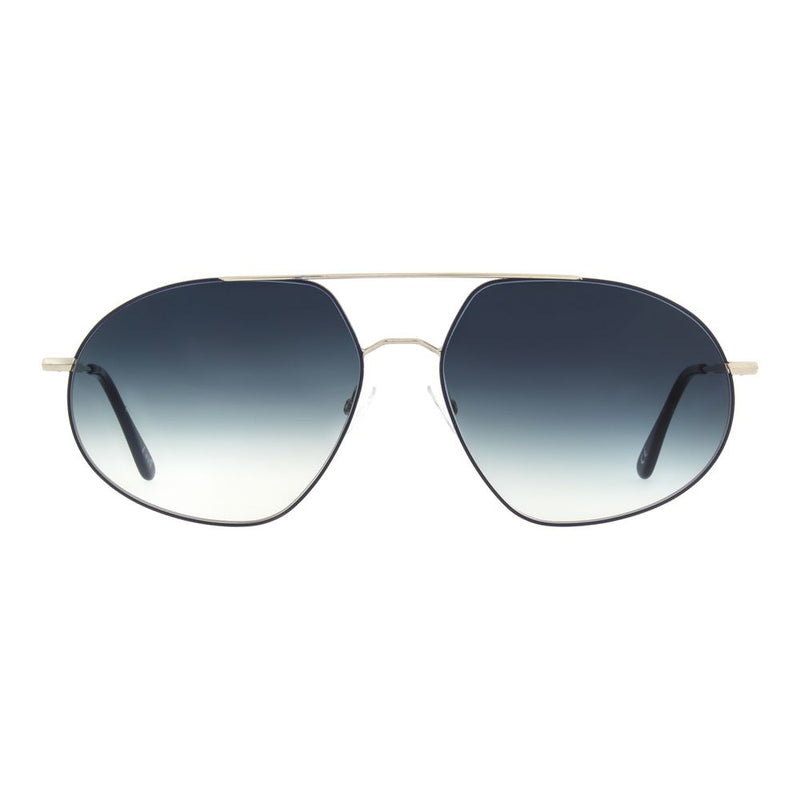 Andy Wolf Silver Metal Sunglasses - Stylish Aviator Design