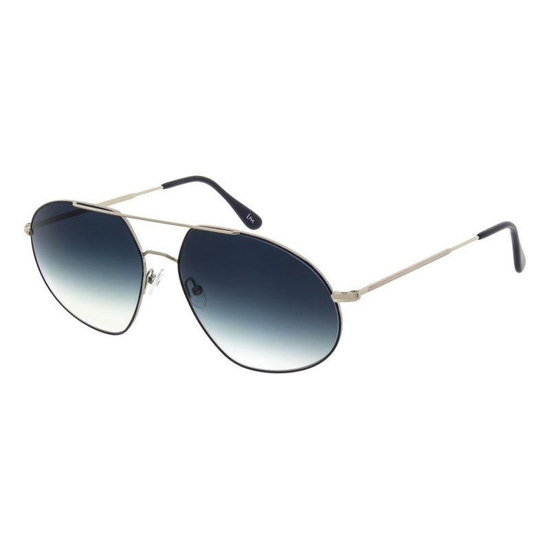 Andy Wolf Silver Metal Sunglasses - Stylish Aviator Design