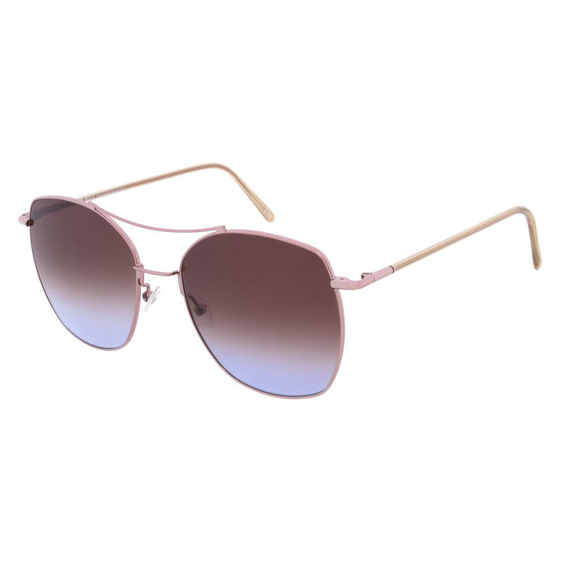 Andy Wolf Brown Metal Cat Eye Sunglasses for Women