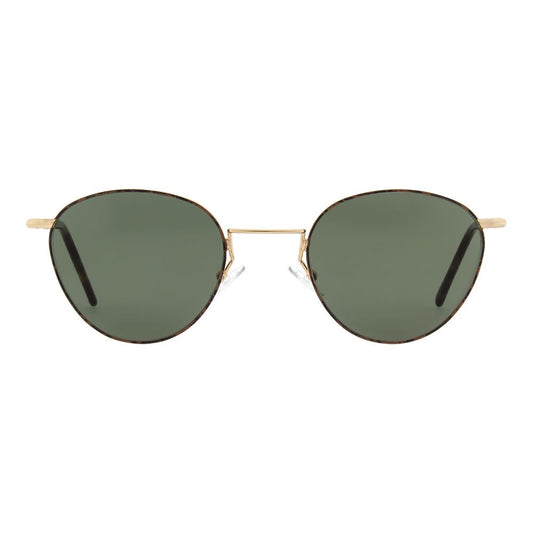 Andy Wolf Gold Metal Sunglasses for Unisex