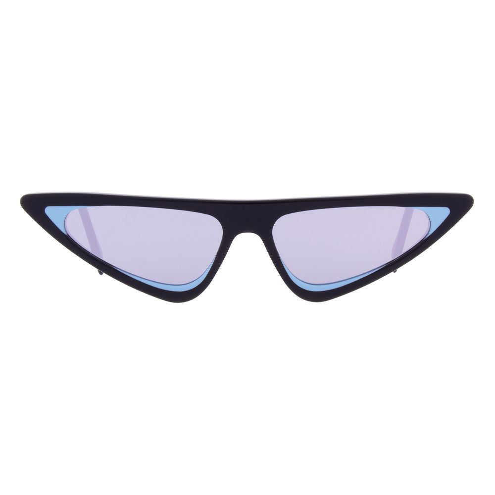 Andy Wolf Black Acetate Cat Eye Sunglasses for Women
