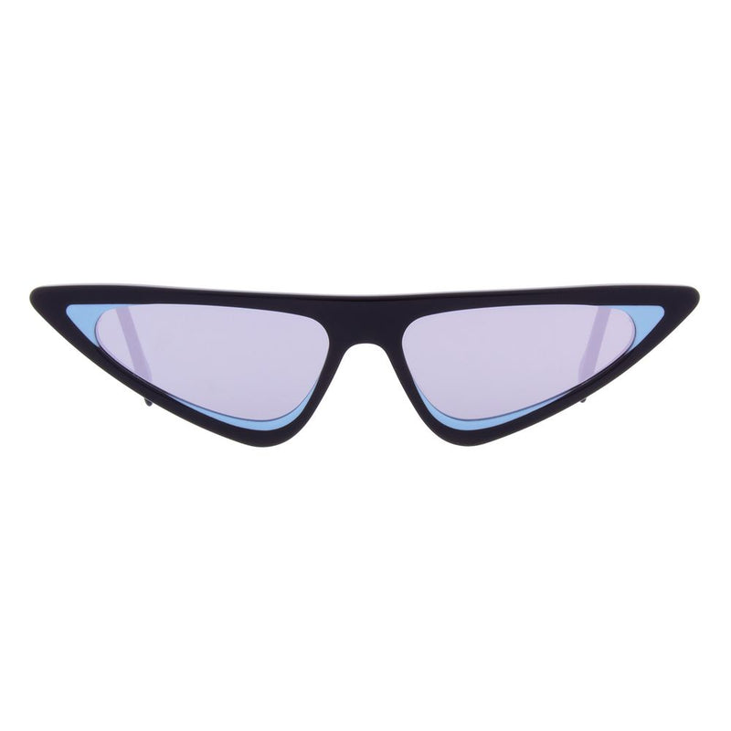 Andy Wolf Black Acetate Cat Eye Sunglasses for Women