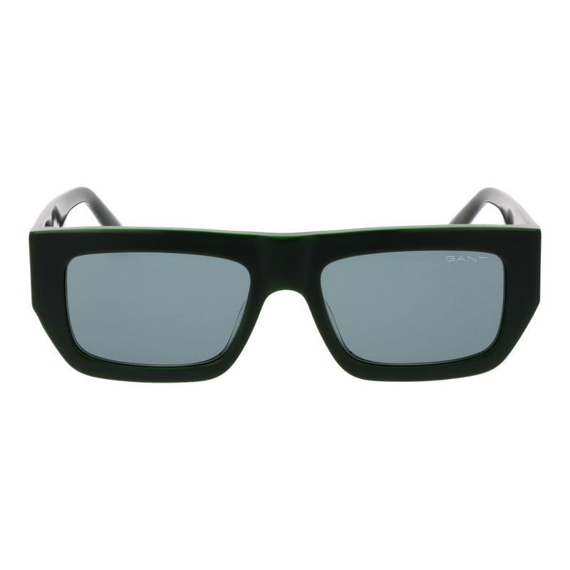 Gant Bicolor Plastic Sunglasses - Unisex Green Rectangle Style