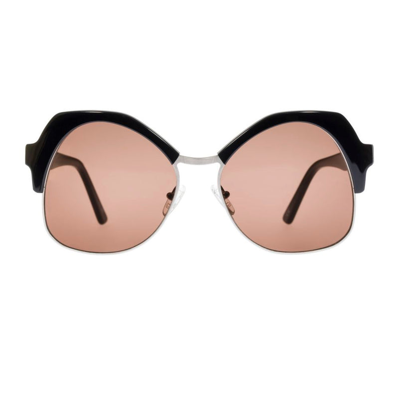 Lunettes de soleil en métal noir Andy Wolf