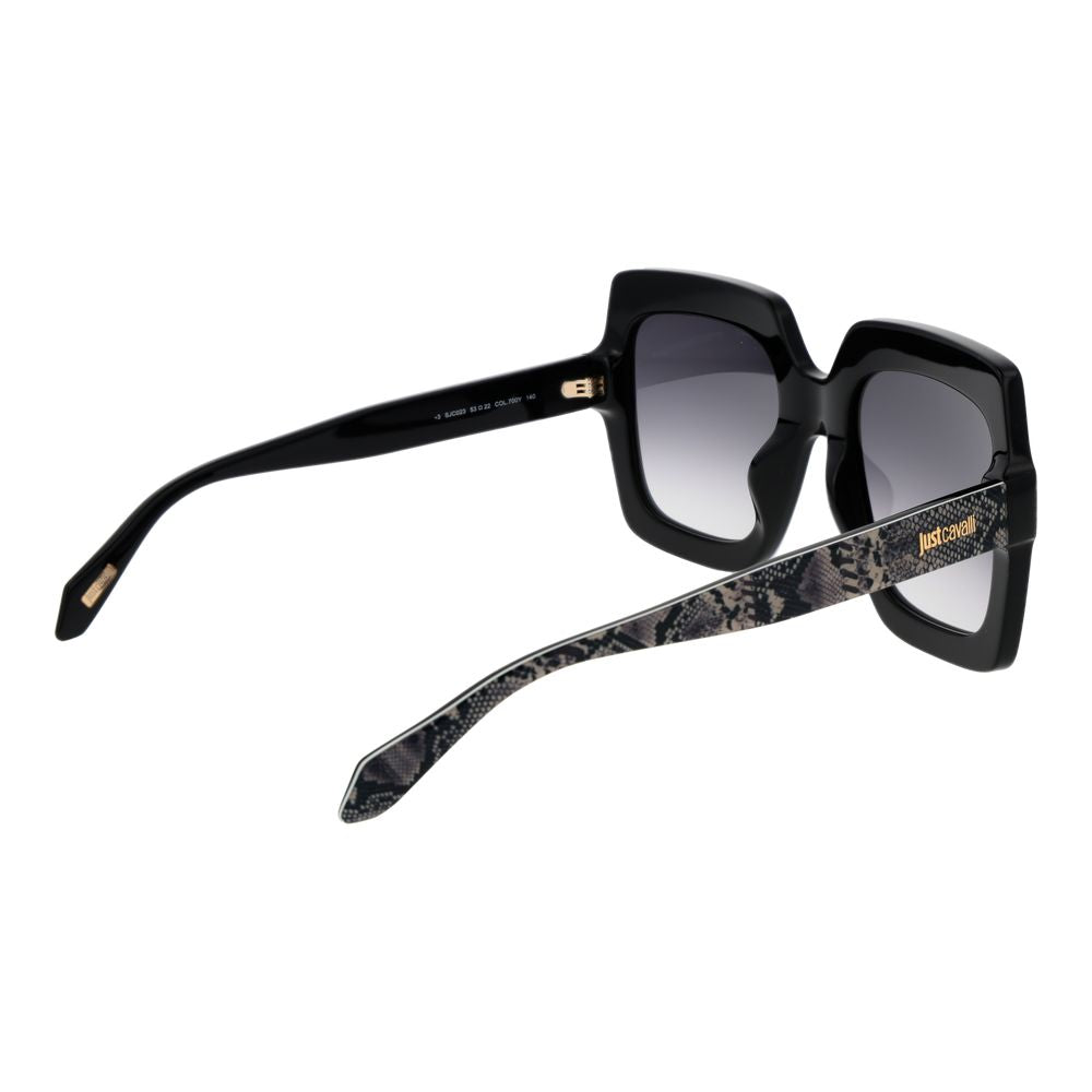Lunettes de soleil Just Cavalli noires en acétate de cellulose
