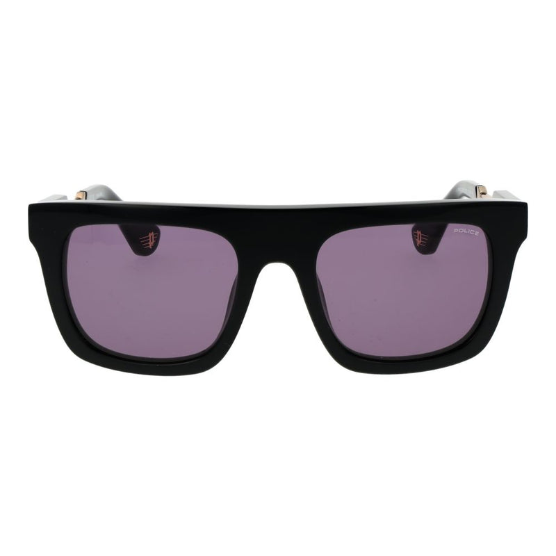 Lunettes de soleil en acétate de cellulose noires Police