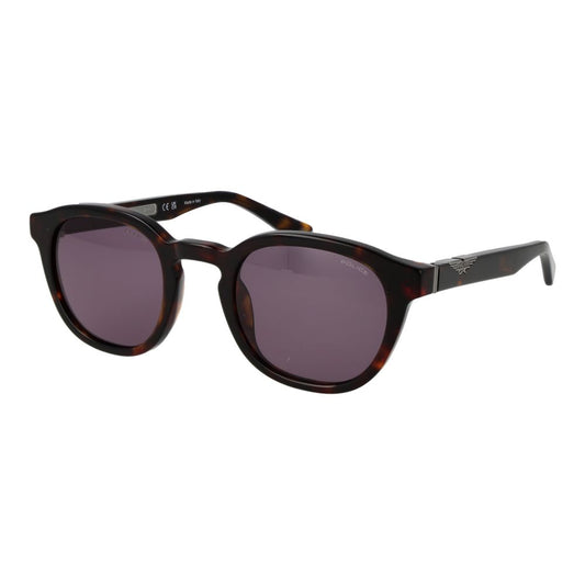 Lunettes de soleil Police en acétate de cellulose marron