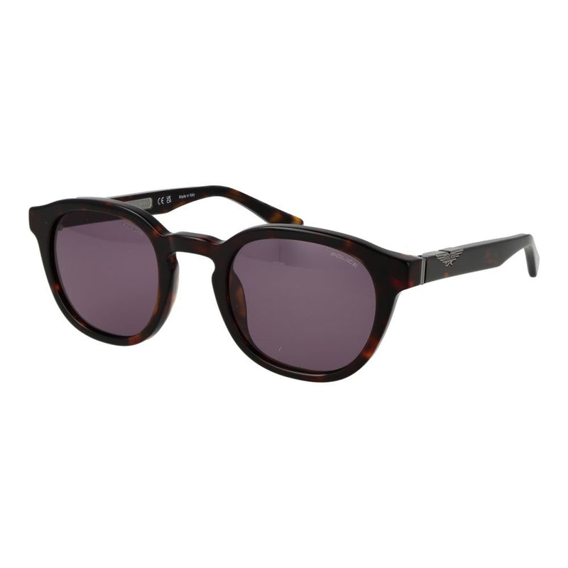 Lunettes de soleil Police en acétate de cellulose marron