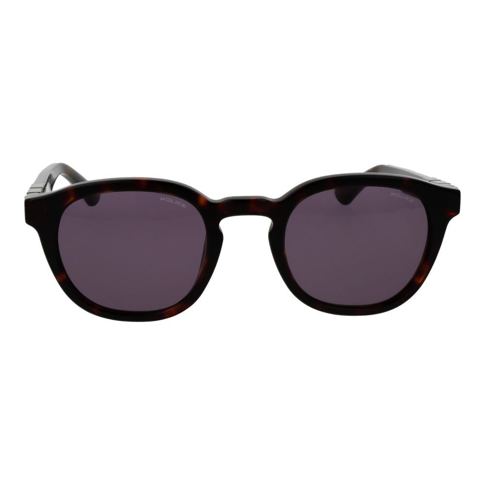 Lunettes de soleil Police en acétate de cellulose marron