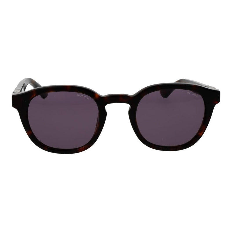 Lunettes de soleil Police en acétate de cellulose marron