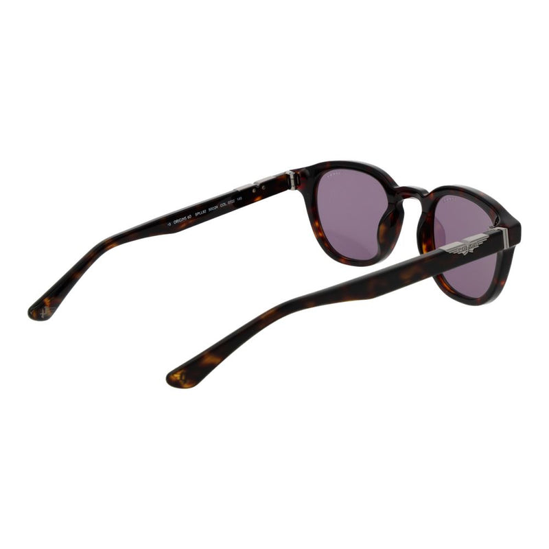 Lunettes de soleil Police en acétate de cellulose marron