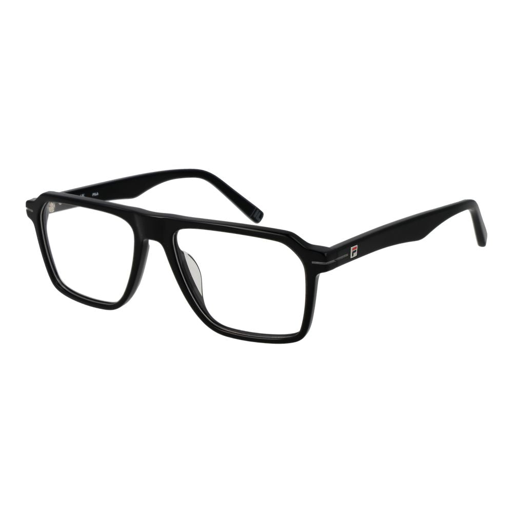 Fila Black Cellulose Acetate Aviator Glasses (Frames)