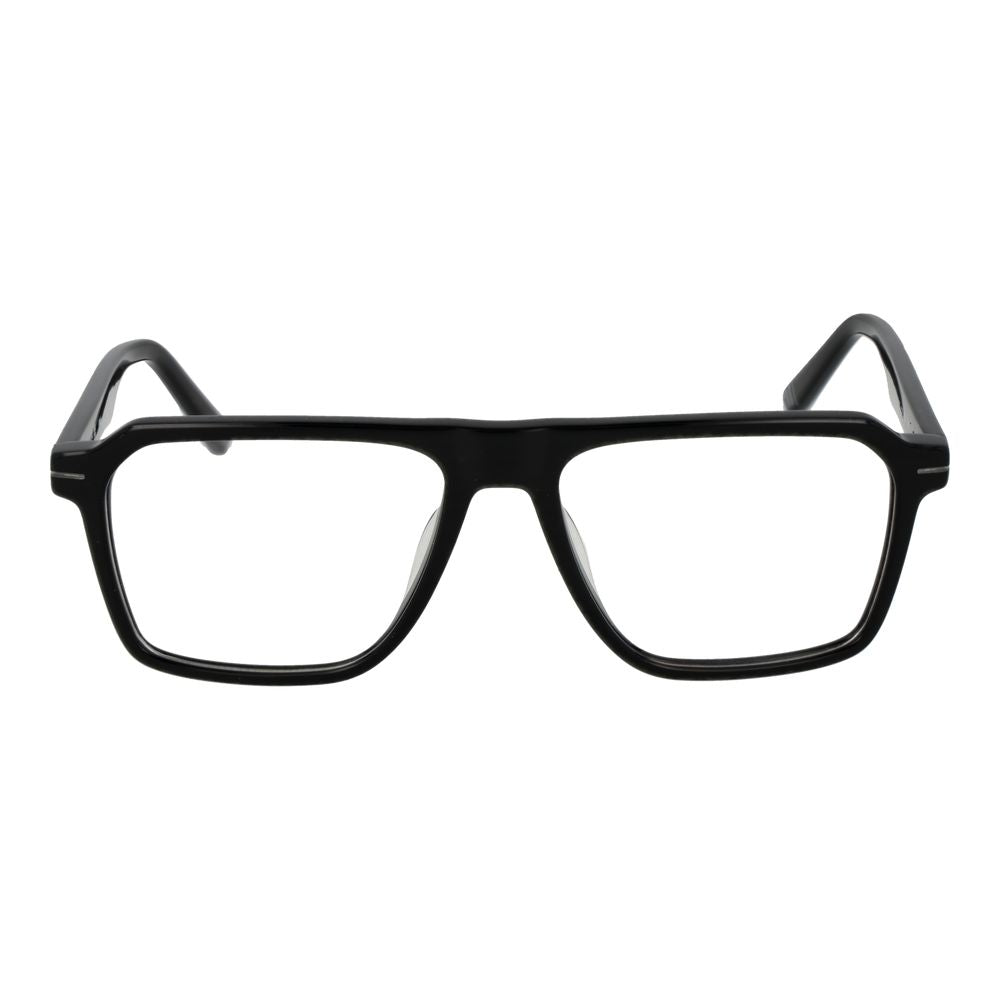 Fila Black Cellulose Acetate Aviator Glasses (Frames)