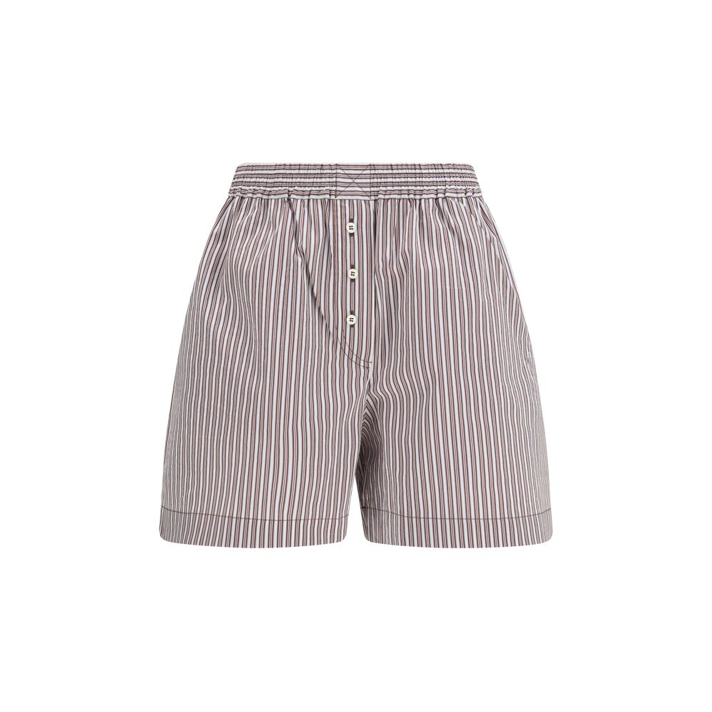 Brunello Cucinelli Multicolor Cotton Bermuda Shorts - Women