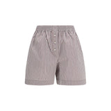 Brunello Cucinelli Multicolor Cotton Bermuda Shorts - Women