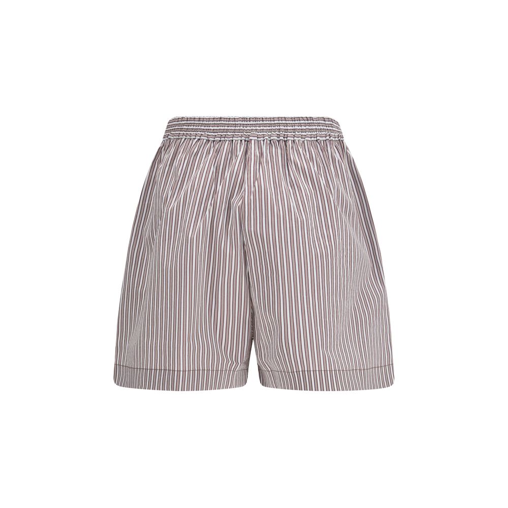 Brunello Cucinelli Multicolor Cotton Bermuda Shorts - Women