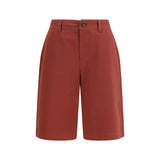 Brunello Cucinelli Multicolor Cotton Bermuda Shorts for Women