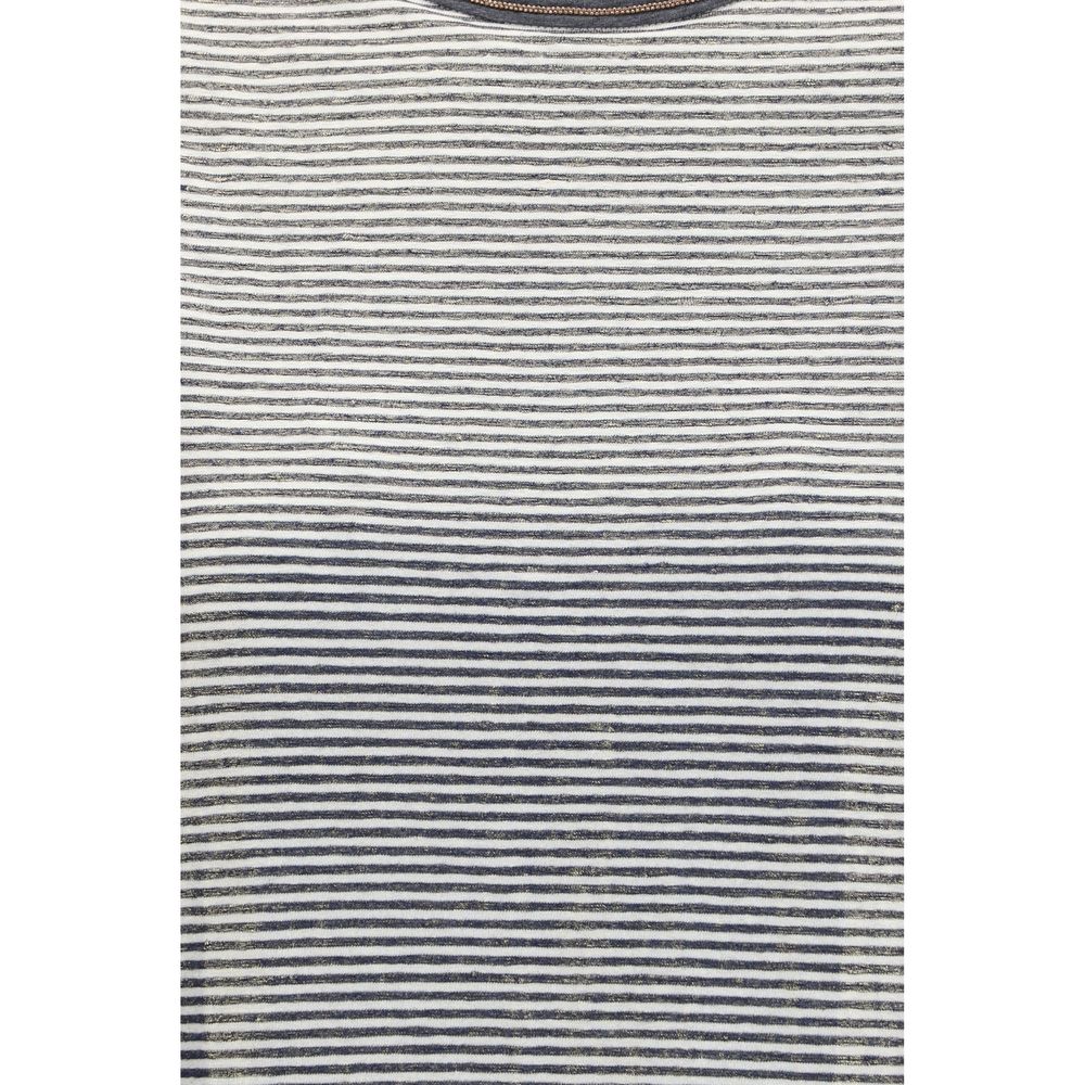 Brunello Cucinelli Multicolor Linen T-Shirt - SS26