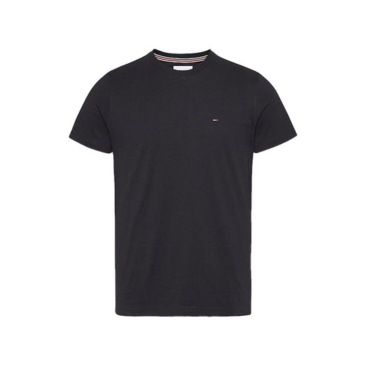 Tommy Hilfiger Jeans Black Cotton T-Shirt - Original Jersey Tee