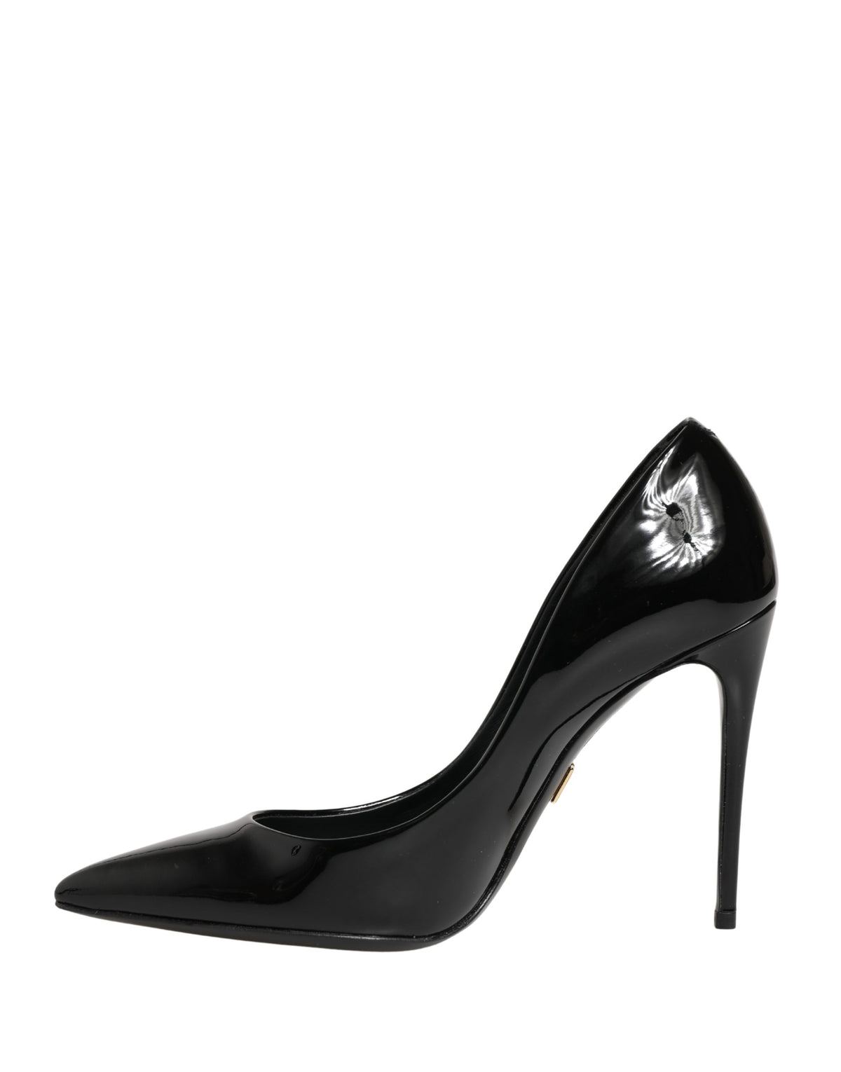 Dolce & Gabbana Black Calf Leather Stiletto Heels Pumps