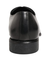 Dolce & Gabbana Black Calfskin Leather Derby Men's Dress Shoes