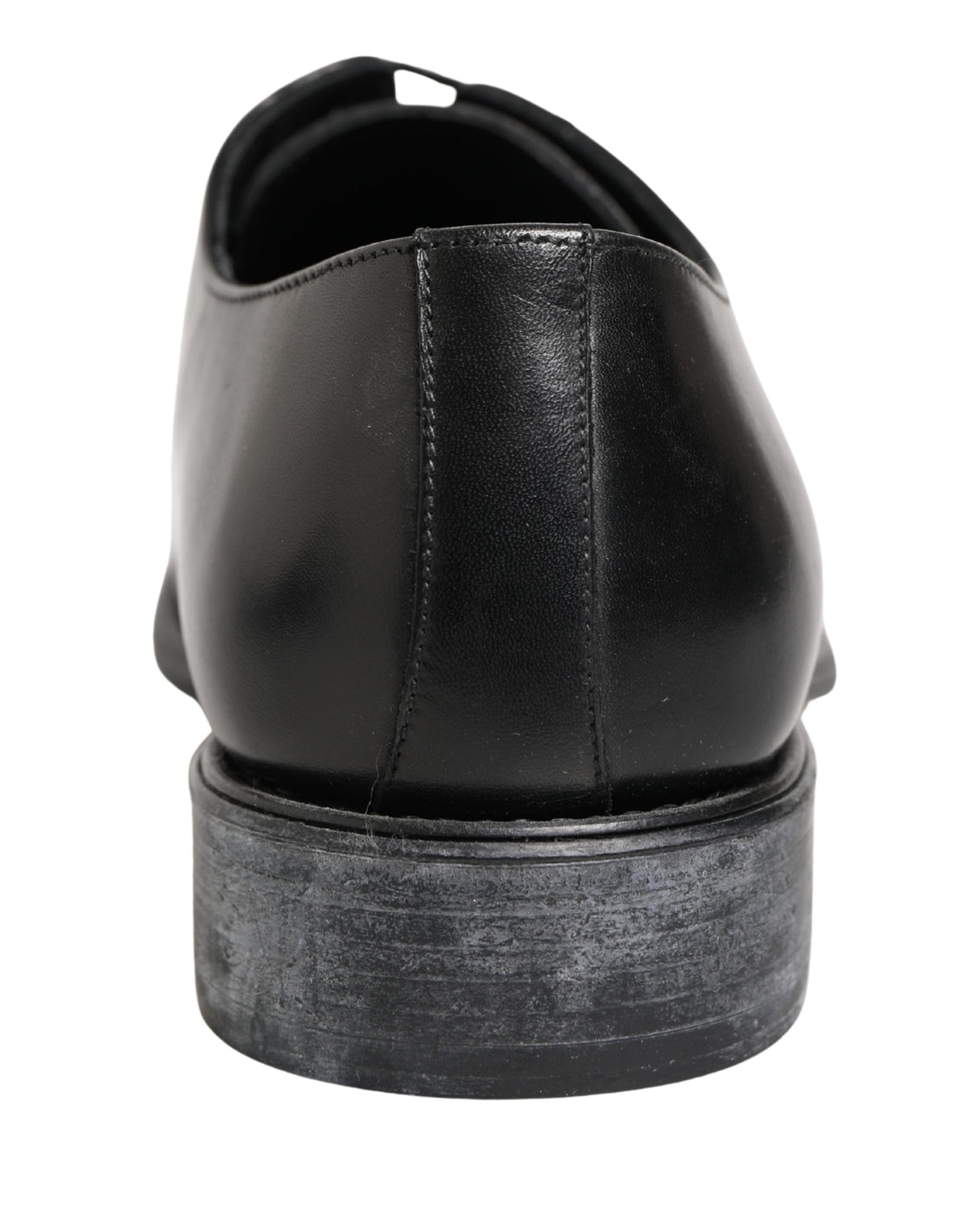 Dolce & Gabbana Black Calfskin Leather Derby Shoes for Men