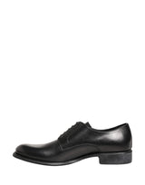 Dolce & Gabbana Black Calfskin Leather Derby Dress Shoes for Men