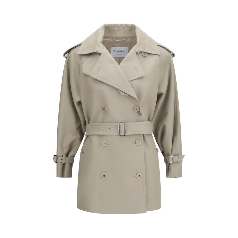 Max Mara Beige Cotton Trench Coat for Women