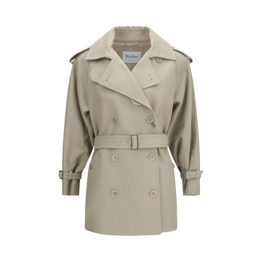 Max Mara Beige Cotton Trench Coat for Women