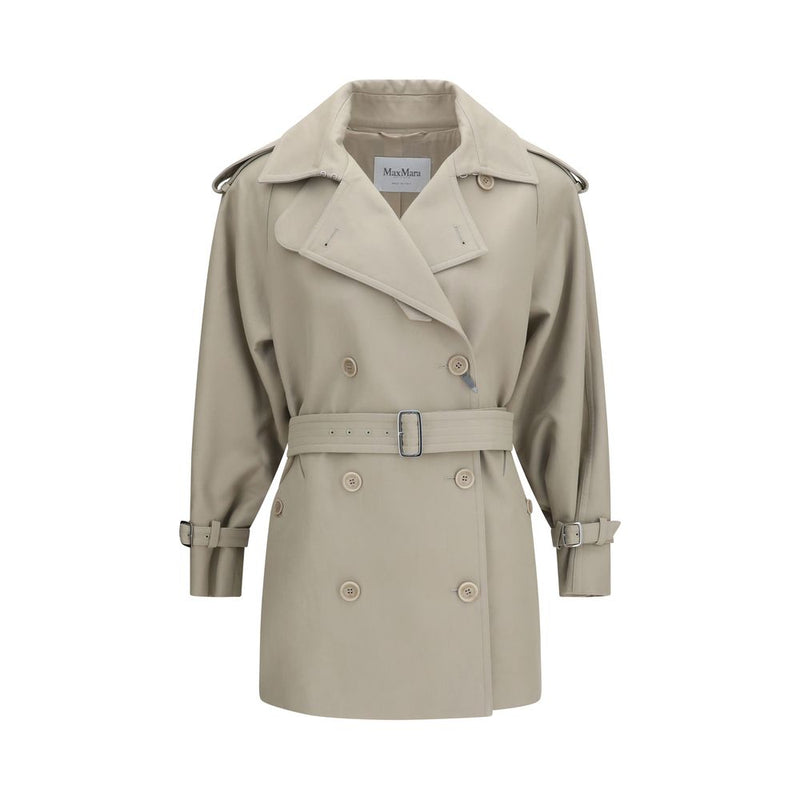 Max Mara Beige Cotton Trench Coat for Women
