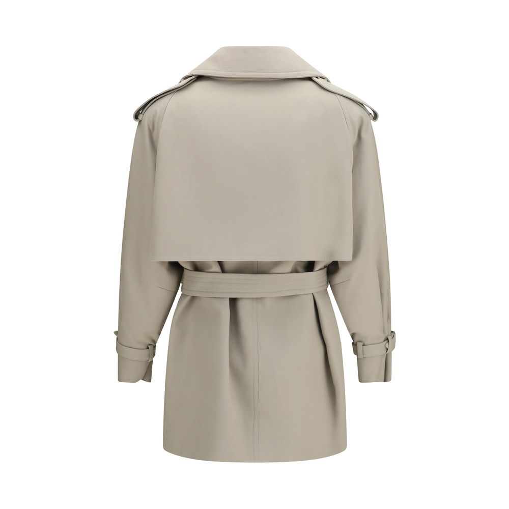 Max Mara Beige Cotton Trench Coat for Women
