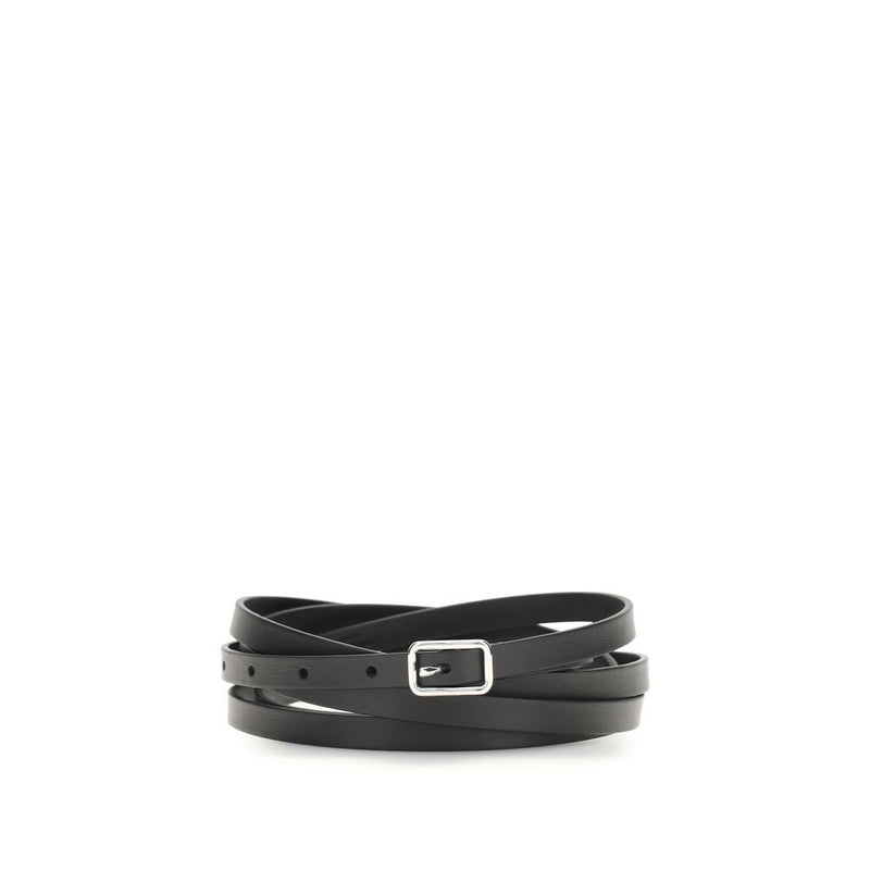 Givenchy Black Calf Leather Bos Taurus Belt - 32 Inches